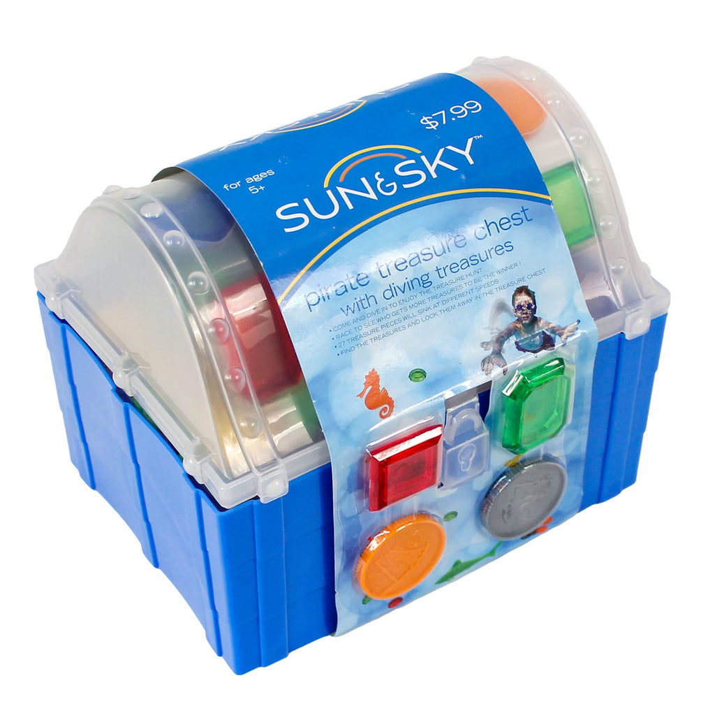 Pirate Treasure Chest Diving Toy Set 27 Pieces (EACH)