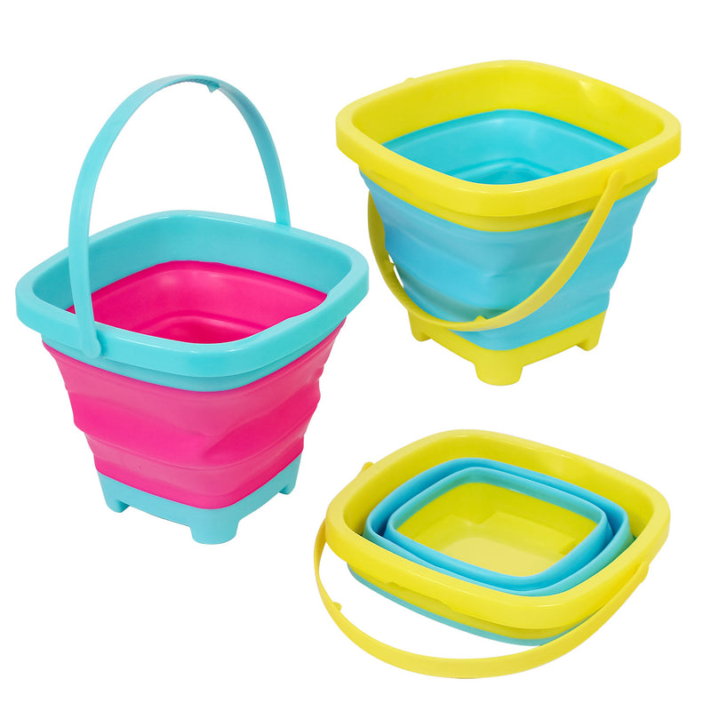 Collapsible Bucket Assorted 6" x 7.5"
