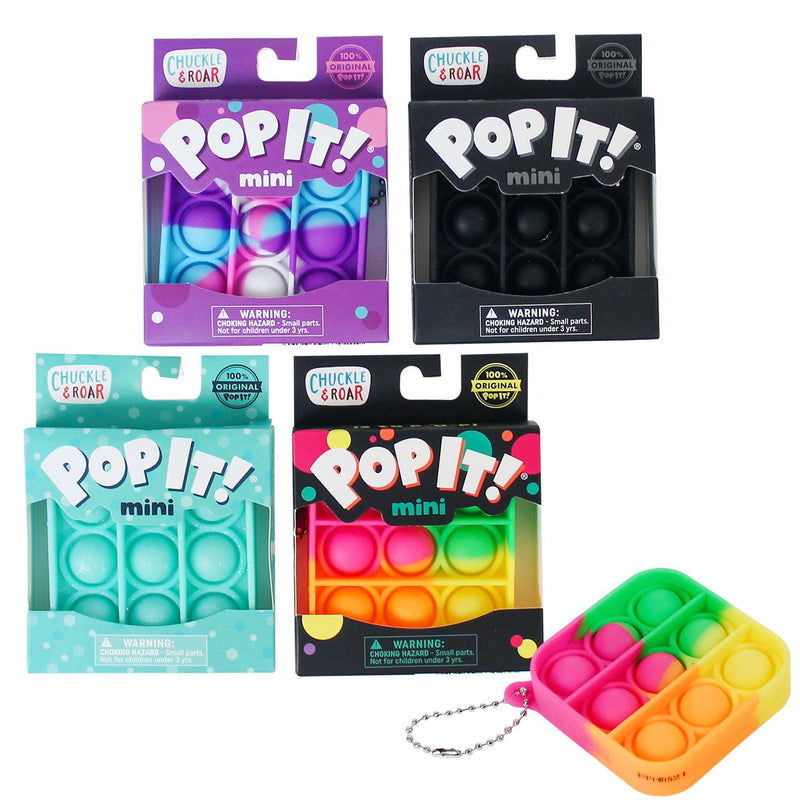 Alex Mini Popper Fidget Keychains, Assorted