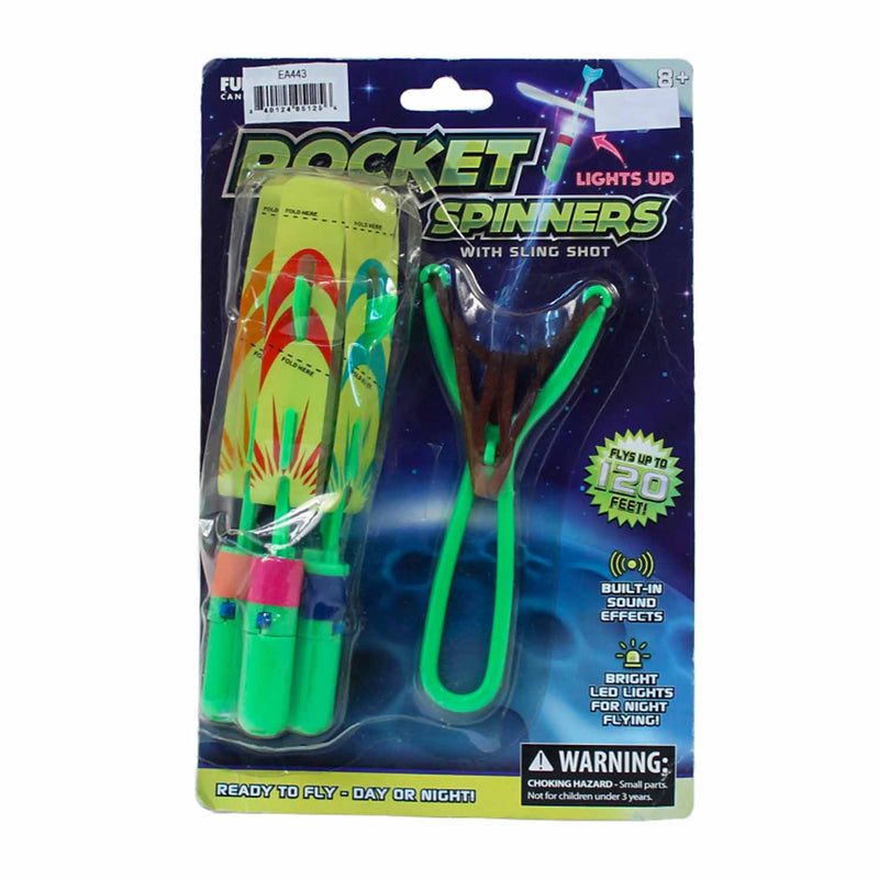 Light Up Rocket Spinners 6.5" (EACH)