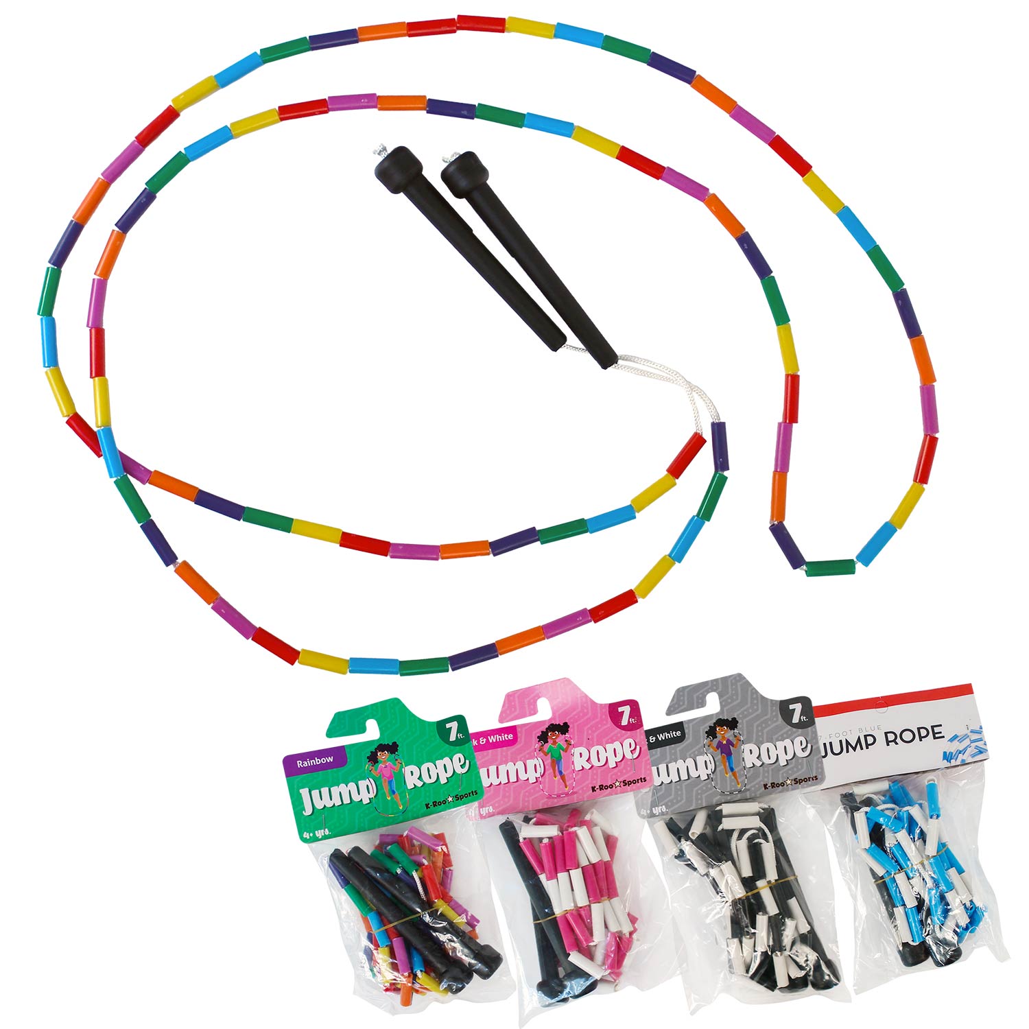 Beaded Jump Rope Assorted 7' (EACH)