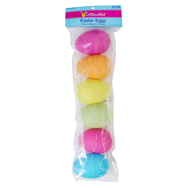 Closeout Easter Eggs Speckled 3.25" (6 Pack)