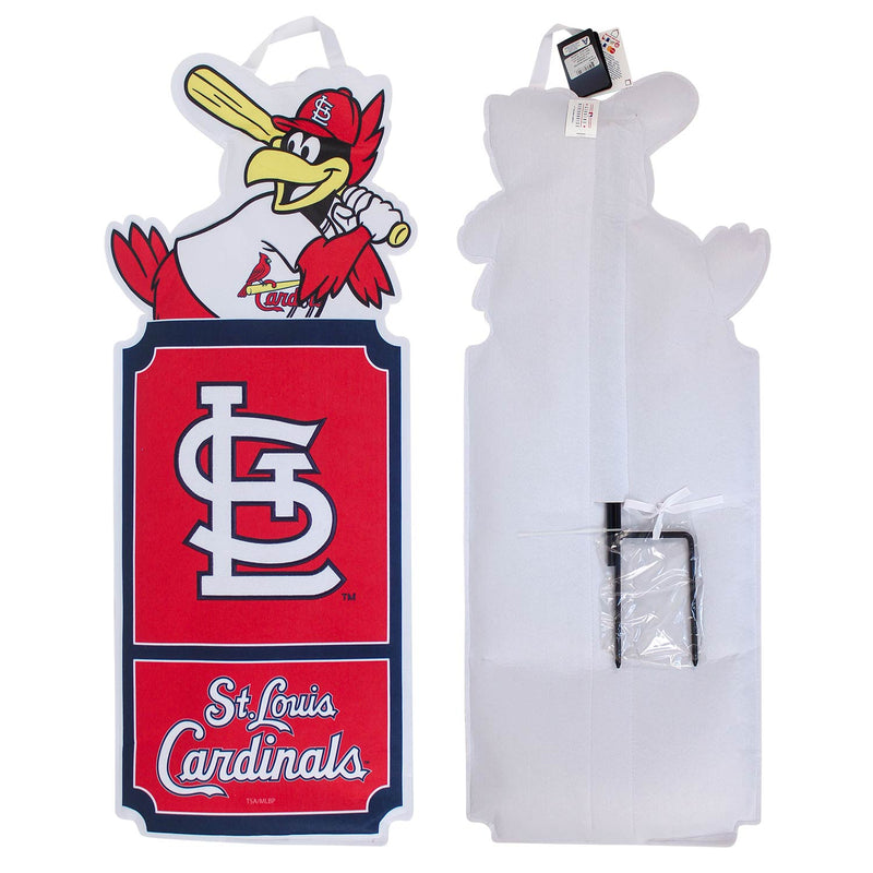 St. Louis Cardinals Statement Yard Stake front and back
