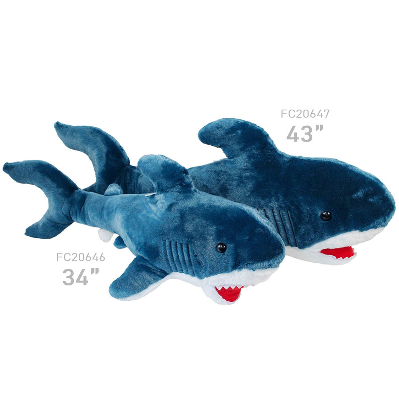 Plush Blue Shark comparison