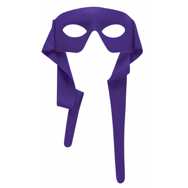 1/2 Mask w/ties - Purple