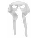 1/2 Mask w/ties - White