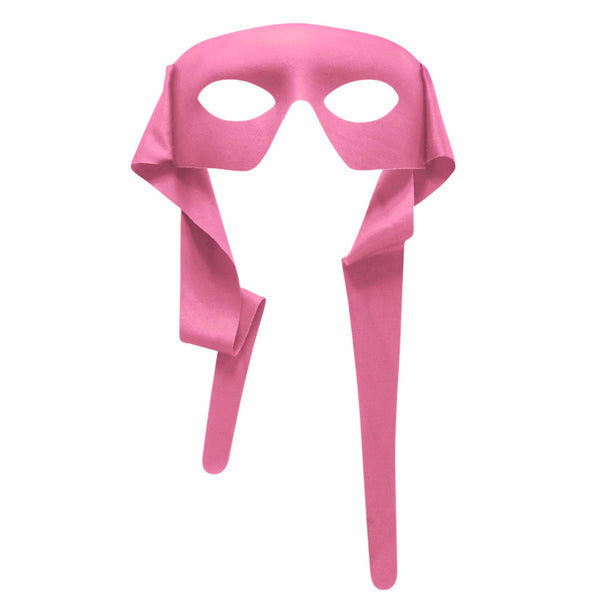 Half Mask With Ties - Pink