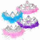 Plastic Feather Tiara Assortment 4.5" (DZ)
