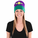 Mardi Gras Fleur De Lis Beanie Hat (EACH)