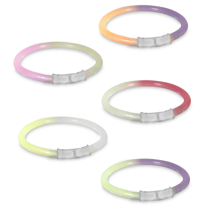 Bi-Color Glow Bracelet Assortment 8" (50 PACK)