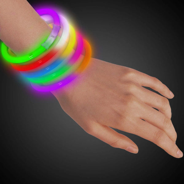 Bi-Color Glow Bracelet Assortment 8" (50 PACK)
