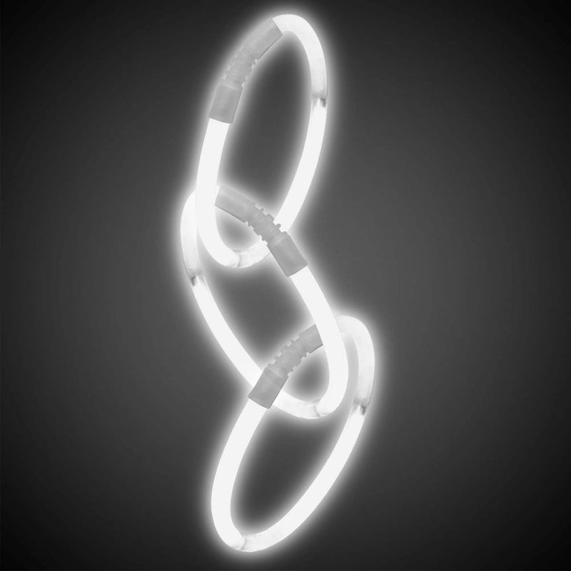 Glow Bracelets - White 8" (50 PACK)