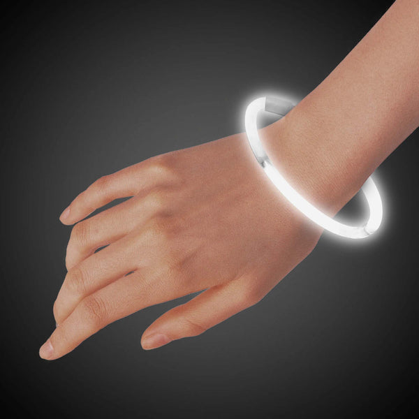Glow Bracelets - White 8" (50 PACK)