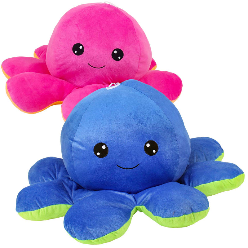 Giant Plush Octopus in pink and blue
