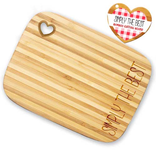 Simply The Best Engraved Cutting Board 8.25"