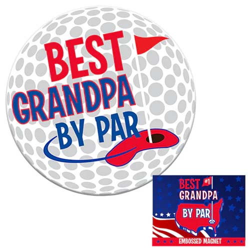 Best Grandpa By Par Magnet 3.25"