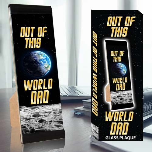 Out Of This World Dad Plaque 6"