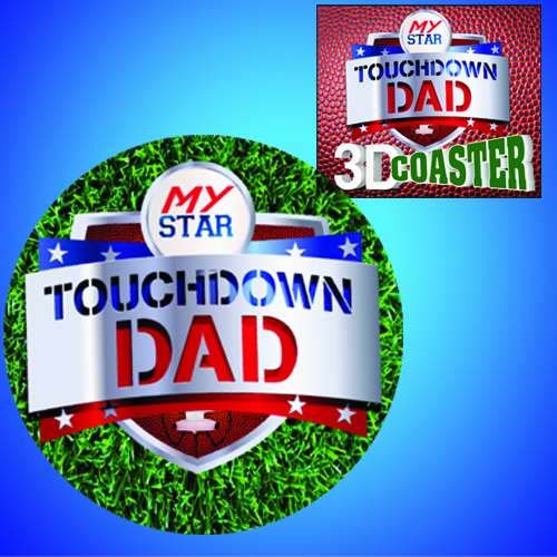 Touchdown Dad 3D Coaster
