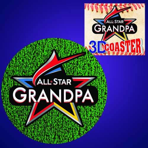 All-Star Grandpa 3D Coaster