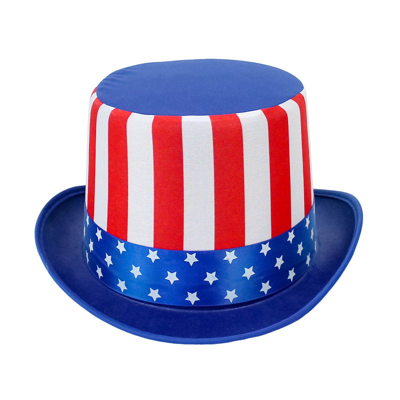 Patriotic American Flag Top Hat