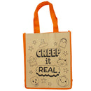 Color Your Own Halloween Tote Bag Assorted 10" x 4" x 12" (EACH)