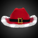 LED Santa Claus Cowboy Hat (EACH)