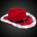 LED Santa Claus Cowboy Hat (EACH)