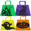 Halloween Tote Bag Assorted 15.75" x 14.5" (EACH)
