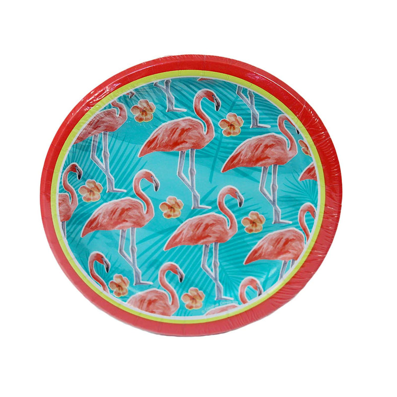 Flamingo Paper Plates 6 7/8" (8 PACK)