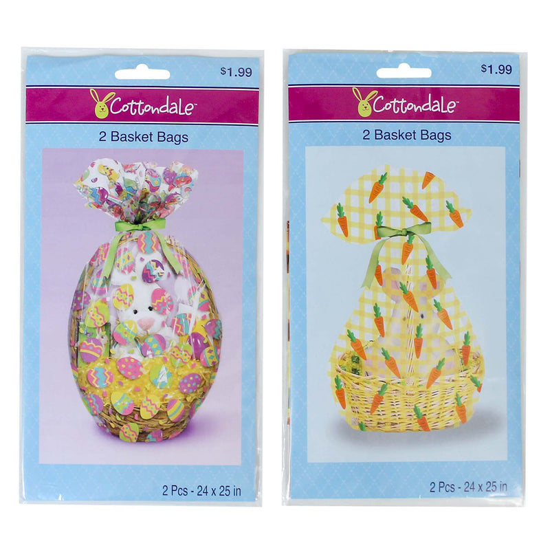 Easter Basket Bags Assorted (2 PACK)