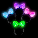 Light Up Plastic Bow Headband Assortment (DZ)