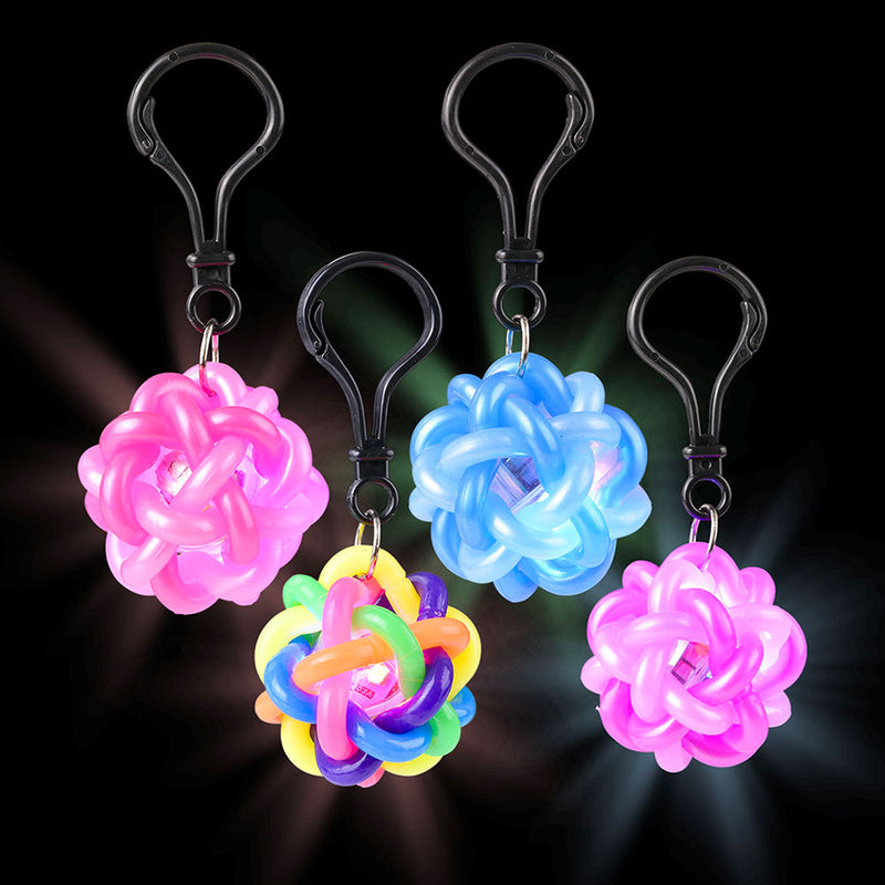 Light Up Loop Ball Backpack Clip Assortment 1.5