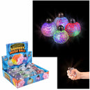 Light Up Squeeze Mesh Grape Ball Assortment 2-1/3" (DZ)