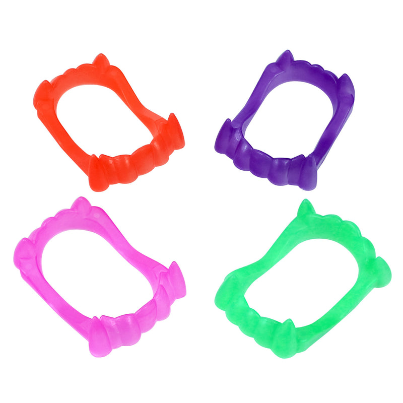 Fangs With Color Vampire Fang Assortment (144 PACK)