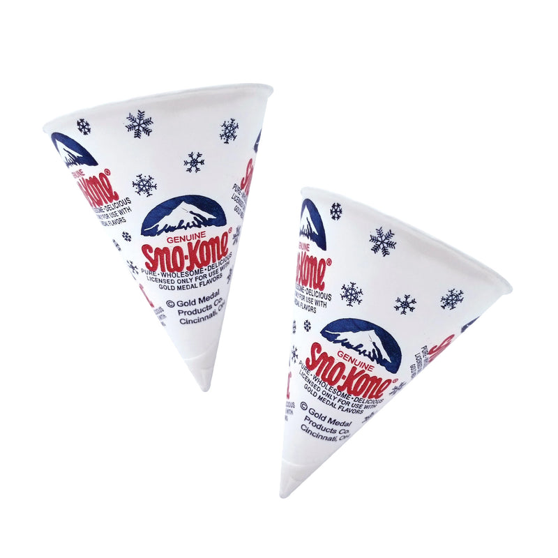 Snow Cone Paper Cones 6 oz. (200 PACK)