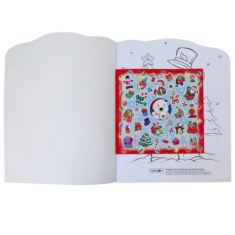 Jumbo Christmas Coloring Book with Stickers 