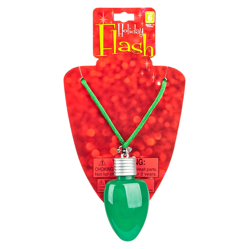 Light-Up Christmas Bulb Necklace