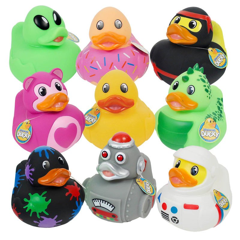 Group of assorted Big Squeaking Rubber Ducky
