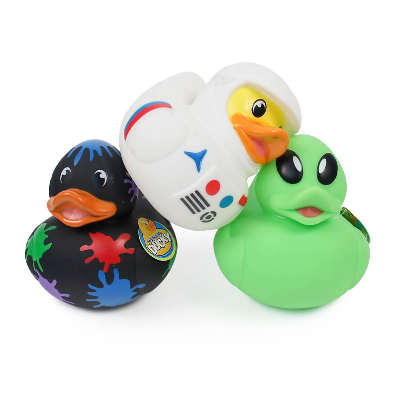 Group of three rubber duckies