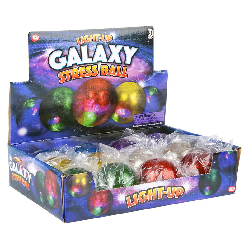 Light Up Galaxy Squeeze Ball 2.5" (DZ)