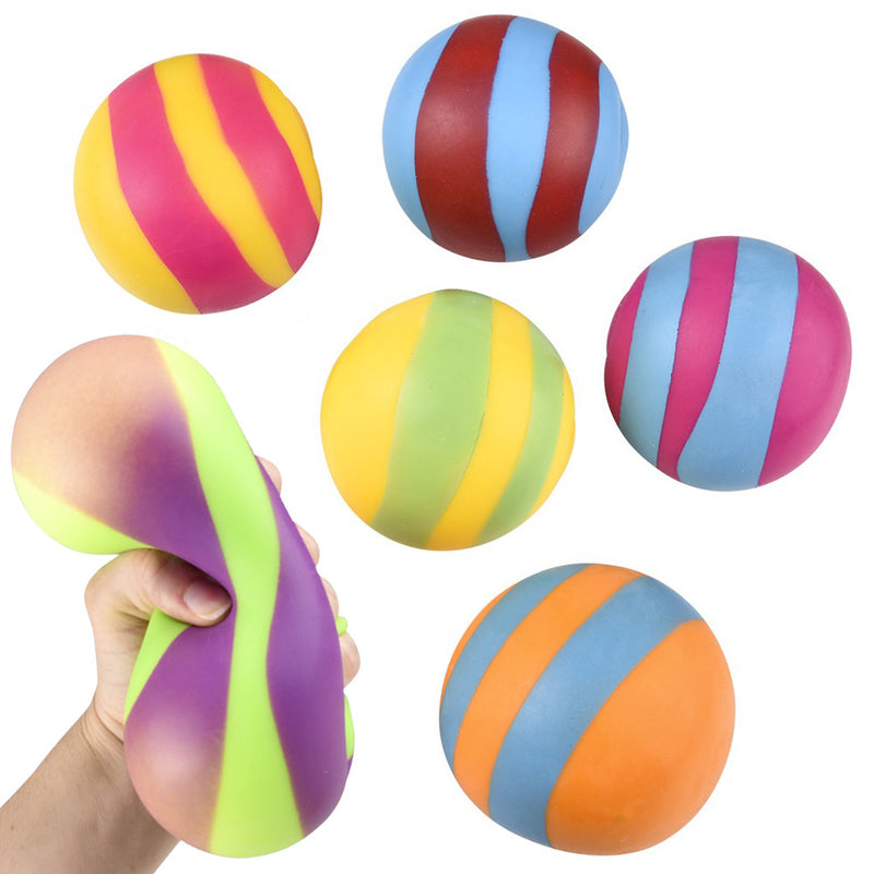 Squish And Stretch Striped Gummi Ball