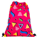 Retro 90s Print Drawstring Backpack