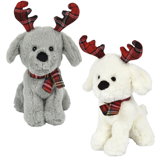 Plush Dog With Antlers