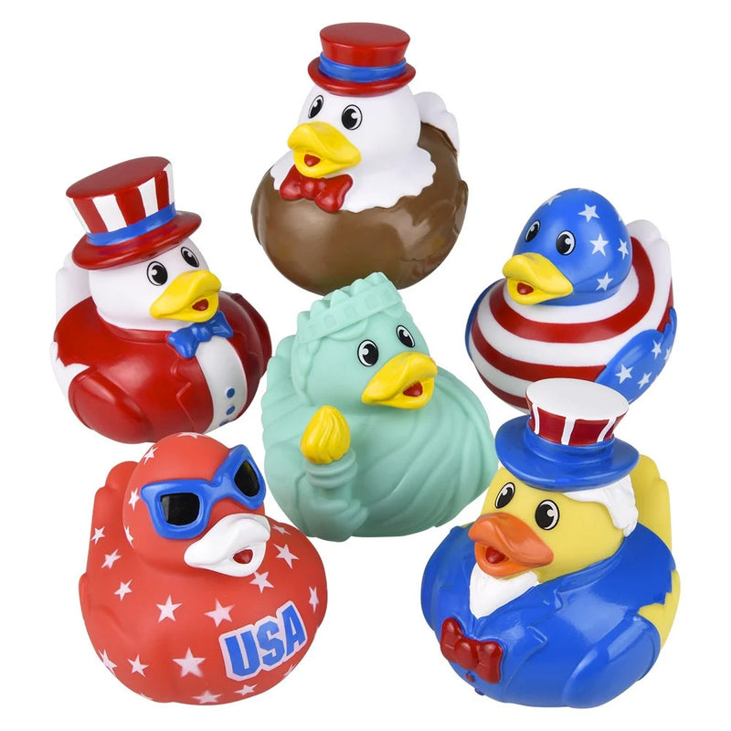 Assorted Ducklings Patriotic Rubber Duck Assortment 3.5