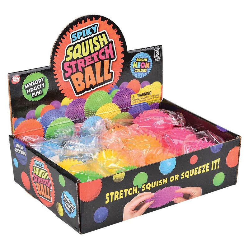 Squish And Stretch Mini Spiky Gummi Ball 1.75" (DZ)