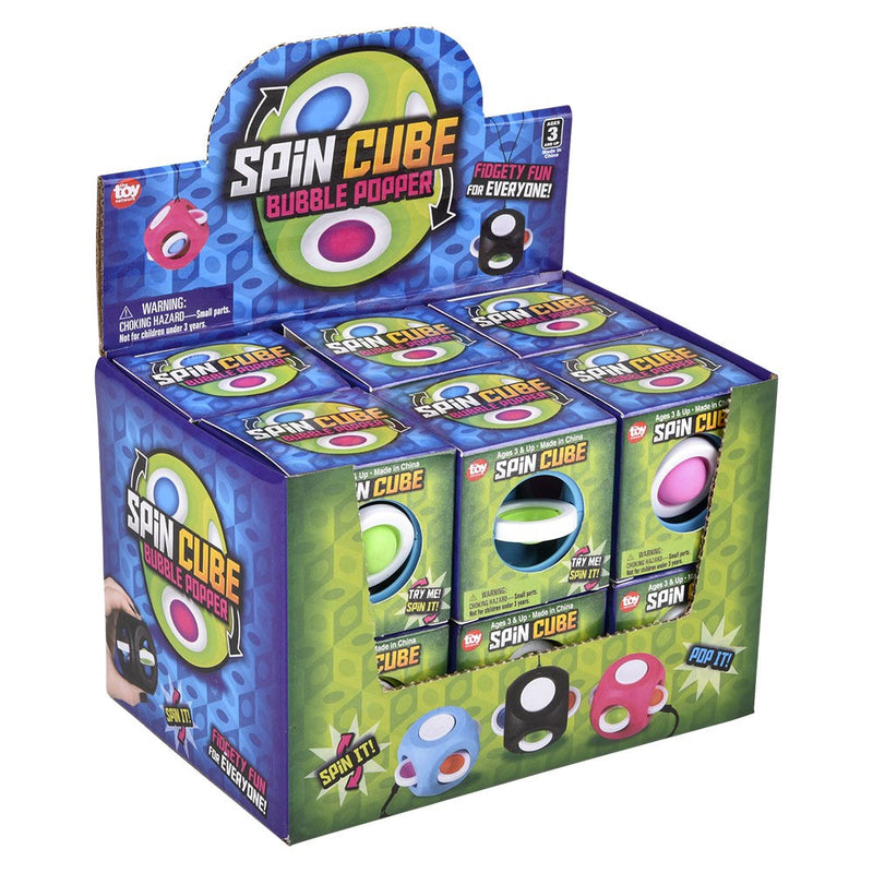 Spin Cube Bubble Popper Game