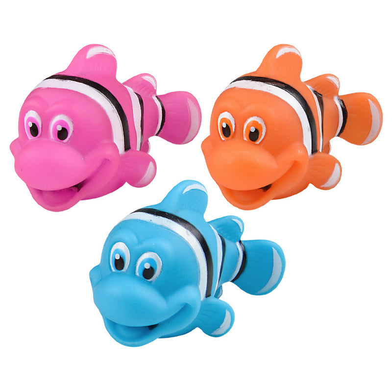 Rubber Water Squirting Clown Fish 3" (DZ)