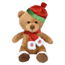 Plush Christmas Character With Scarf Assorted 8" (EACH)