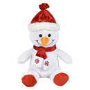 Plush Christmas Character With Scarf Assorted 8" (EACH)