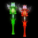 Light Up Dragon Wand Assorted 17" (EACH)